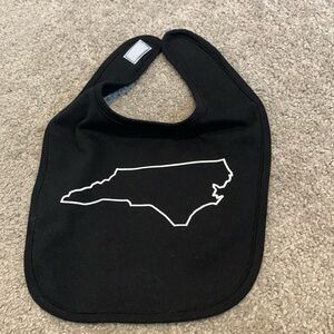 Black and white Infant bib